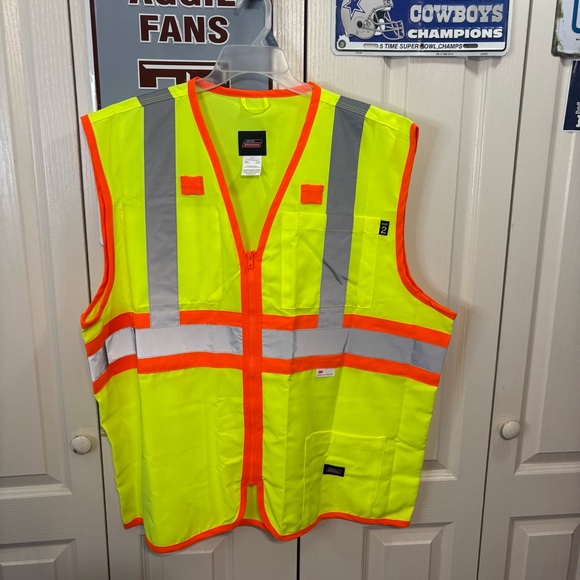 Dickies Neon Yellow Safety Vest - Picture 1 of 6